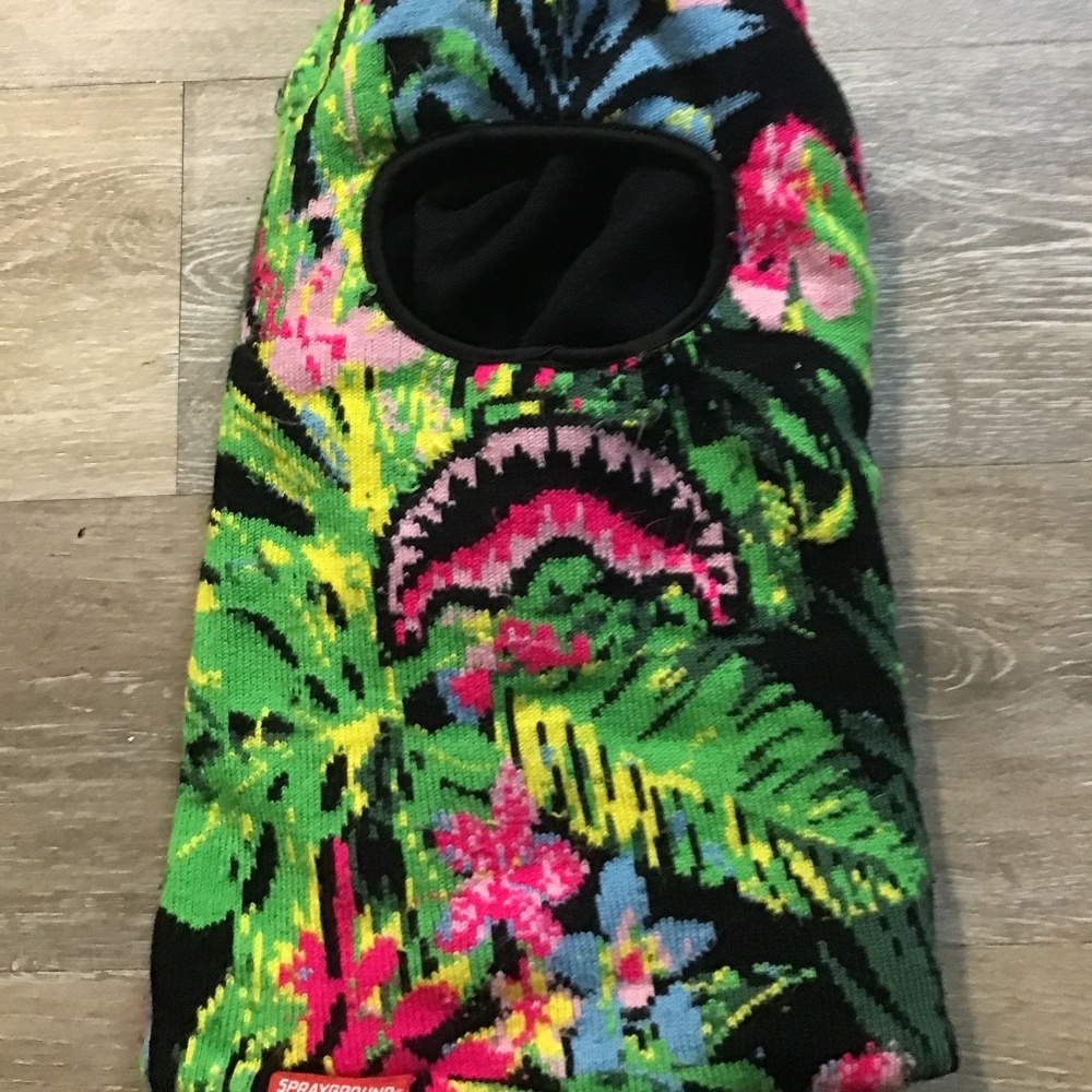 Spray ground floral ski mask